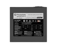 THERMALTAKE Litepower II Black 650W (Active PFC, 2xPEG, 120mm, Single Rail) - 402018 - zdjęcie 4